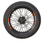 Колеса МОТАРД комп-т Crosstrec, Legend, Holeshot (диски алюм. с шиной 120/70-17,150/70-17, зв.520-40 (Черный, , 301138-1)