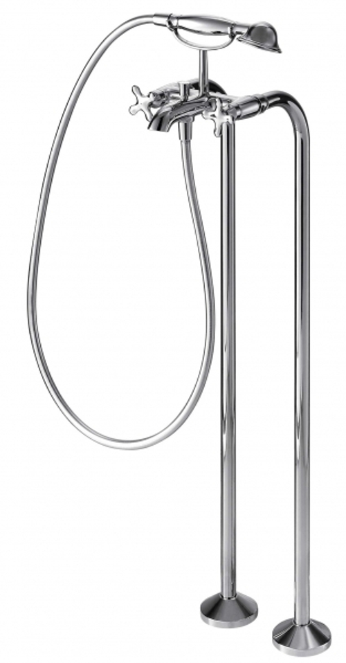 Отдельностоящий смеситель для ванны c коротким изливом Bravat Summer Rain