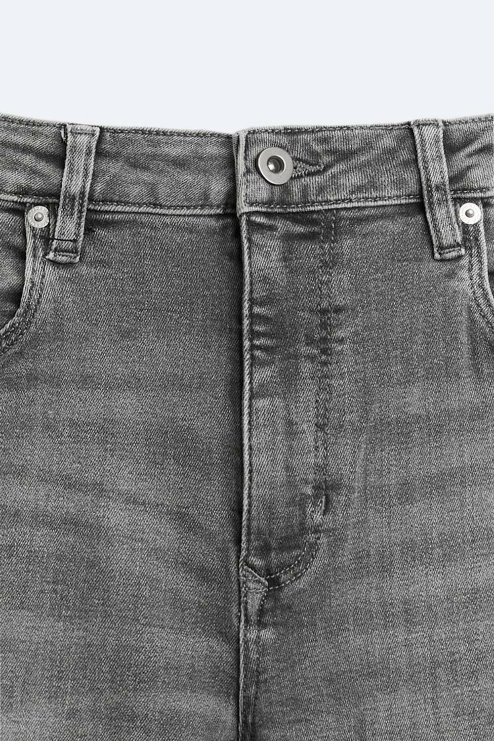 ZARA ДЖИНСЫ SKINNY FIT, СЕРЫЙ