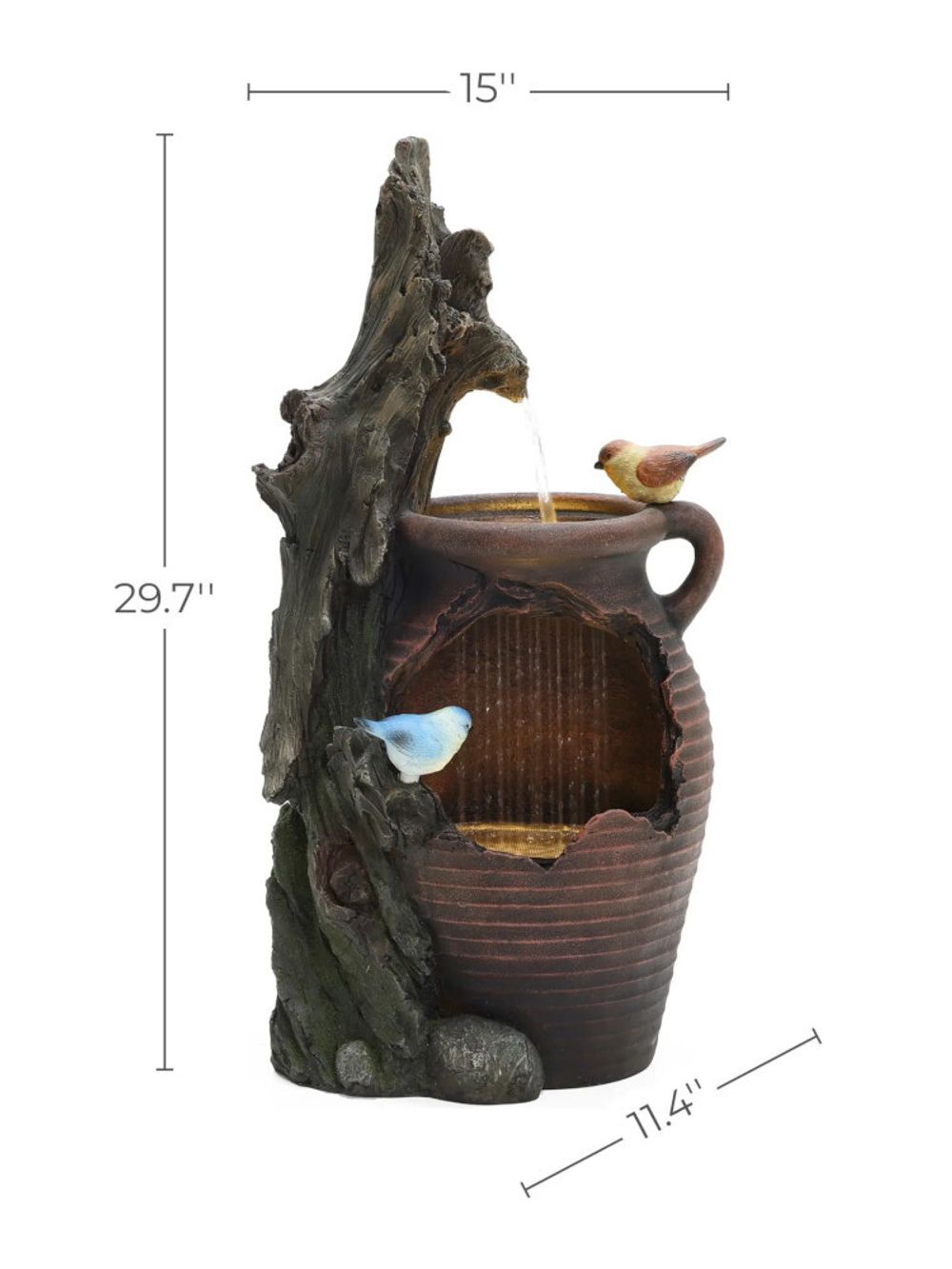 Waterfall Фонтан декоративный Канарейка с подсветкой