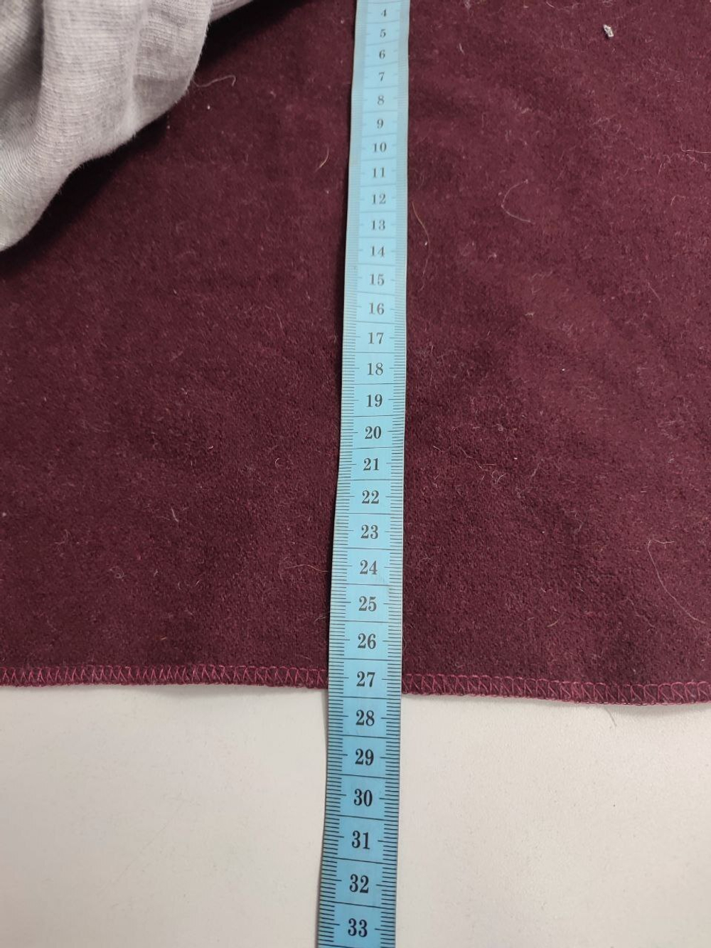 Шарф шерстяной бордовый