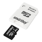 Карта памяти MicroSDXC 64GB Class10 PRO (U3) 90MB/s +адаптер SmartBuy