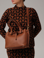 Кожаная сумка Deboro 31002 коричневый фундук