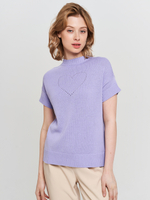 Джемпер "сердечко" сиреневый