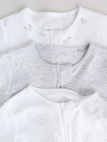 Комбинезон / Cлип для малышей Next F40-052, 3 шт., Серый, Белый