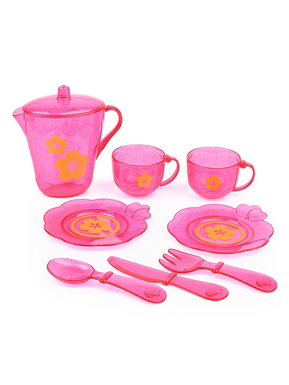 Набор посуды детский розовый (99008)