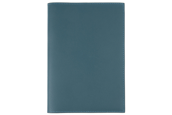 Блокнот DAILY NEW в обложке из натуральной кожи цвета океана