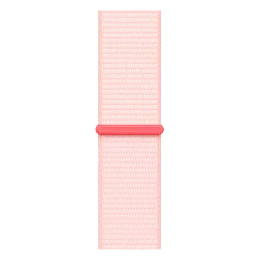 Apple Watch Series 9, 45 мм, корпус из алюминия Light Pink, тканевая спортивная петля Light Pink