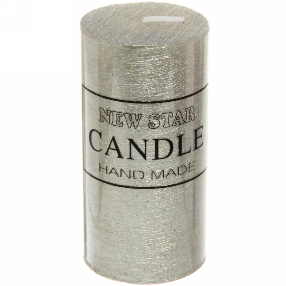 Свеча «New Star» 5*10см цвет серебро ZD-073