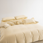 КПБ Однотонный Сатин Элитный на резинке OCER010, Семейный, 4 наволочки, простынь 180*200*30