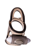 Виброкольцо Toyfa XLover черное прозрачное