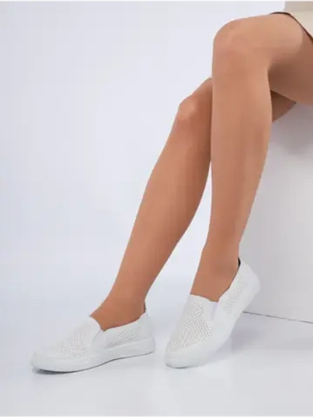 Мокасины летние с перфорацией