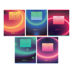 Тетрадь школьная А5 12л клетка "Градиент"(BG)