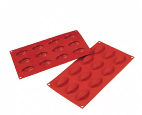 Форма силиконовая P.L. Proff Cuisine "Кнели" 12 ячеек 53*33 мм, h 20 мм (30*17,5 см)