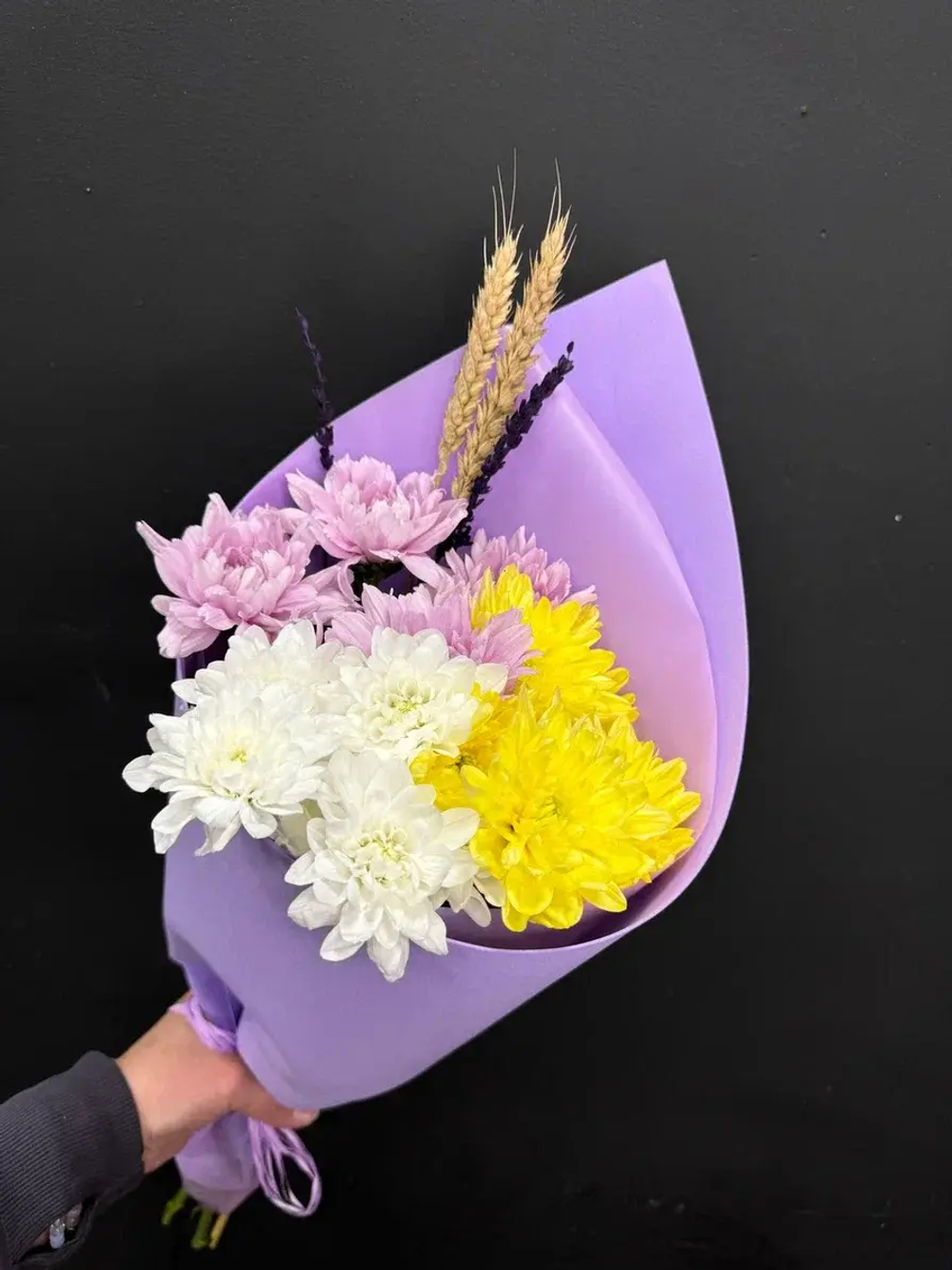 Букет кустовых хризантем, 3шт