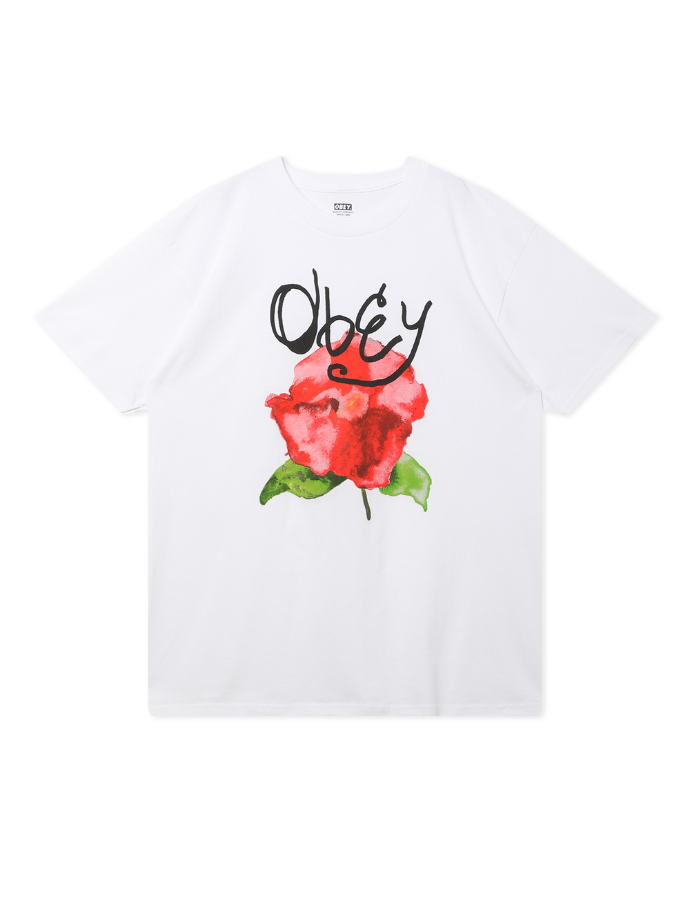 Мужская Футболка Obey Watercolor Poppy