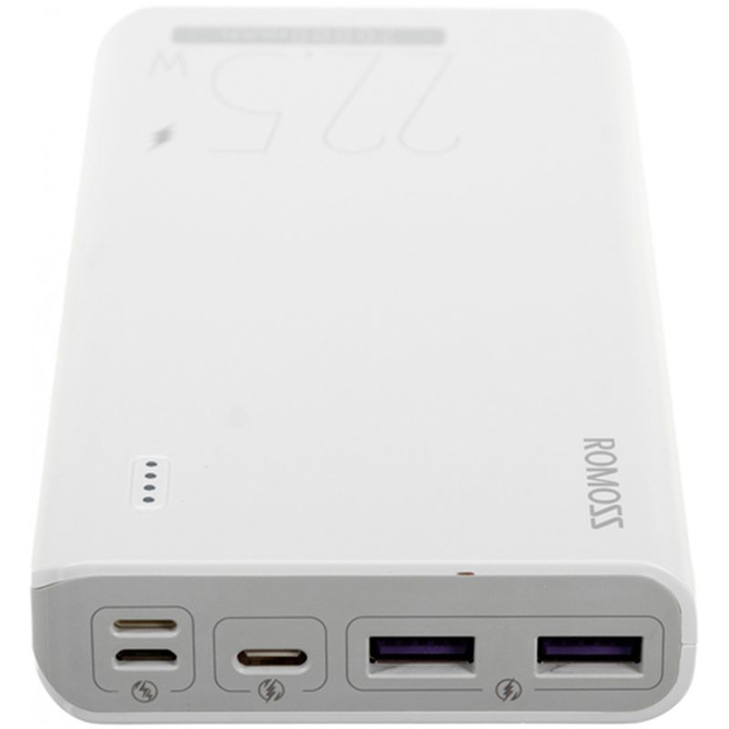 Внешний аккумулятор Romoss Sense 6F 20000mAh 3A PD 4xUSB белый