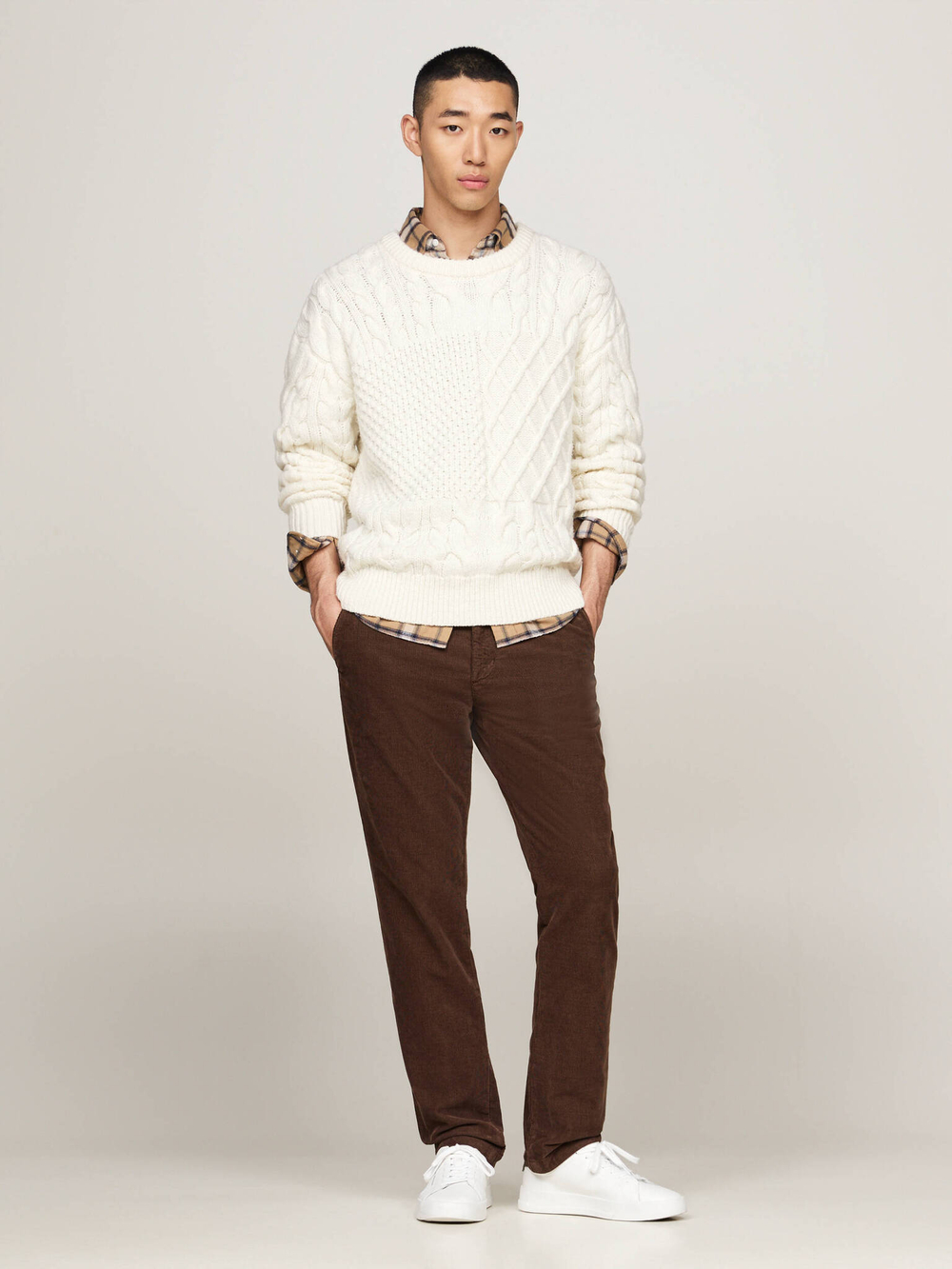 Брюки DENTON Tommy Hilfiger - коричневый(MW0MW32932)