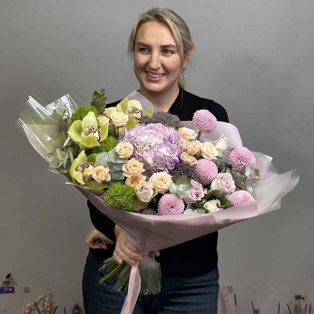 Букет цветов «Green Trick»