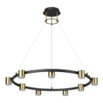 6532/58L LEDIO LN23 000 чёрный, латунь Светильник подвесной с ПДУ LED 58W 3000-6000K 220V FLINT