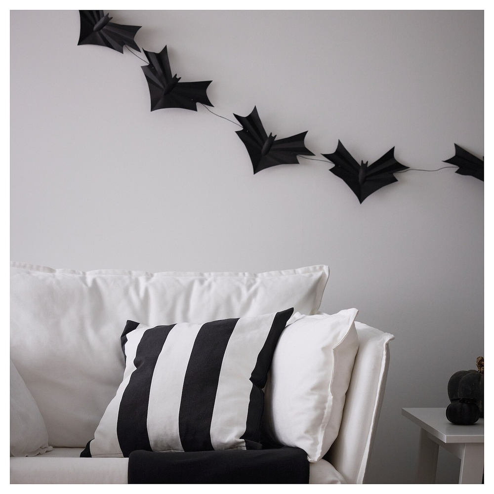 Чехол на подушку IKEA HOSTAGILLE (ХЕСТАГИЛЛЕ), Черный / белый, 50х50 см