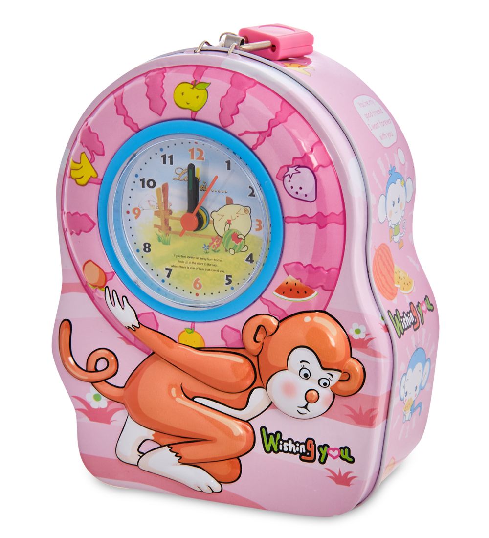 BX- 90/2 Метал. копилка с часами «Обезьяна»