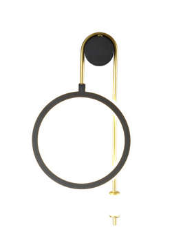 Бра Crystal Lux CORIDA AP25W LED BLACK/GOLD
