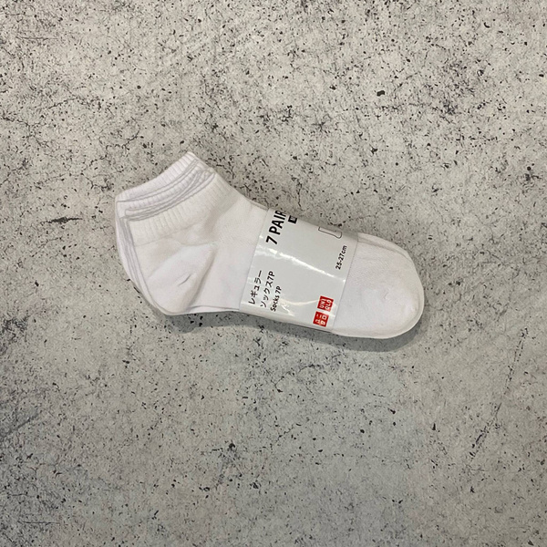 Носки Uniqlo 7 Pack white короткие