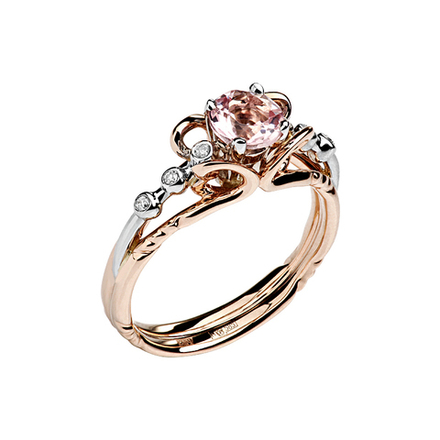 Кольцо с бриллиантами  из комбинированного золота JA-K-1К669681