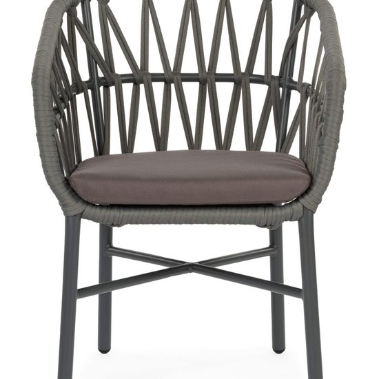 Cтул садовый Liberec цвет антрацитовый/серый