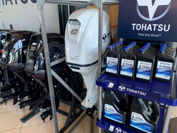 4х-тактный лодочный мотор TOHATSU MFS60 AETL Б/У