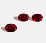 Рубин, Овал, 3 шт / 9,79 карат, Мозамбик