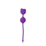 Фиолетовые вагинальные шарики с ушками Cosmo