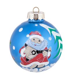 Элита НФШ-1714/1 Ел.украшение Шар «Дед Мороз со Змеей» 85 мм