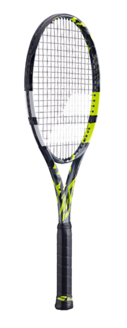 Теннисная ракетка Babolat Pure Aero 98 - grey/yellow/white + Cтруны + Натяжка