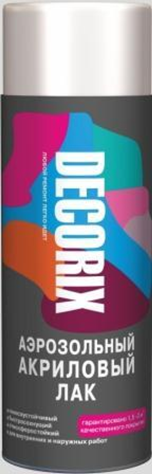 Лак аэрозольный DECORIX акрил. бесцветн. мат. 520мл  0107-31 DX