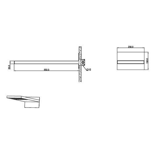 Верхний душ Boheme FUSION 419-NB Nickel Brush