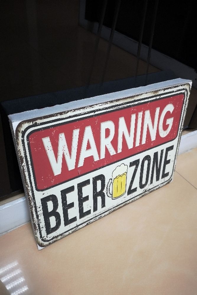 Табличка на пенополистироле Beer zone