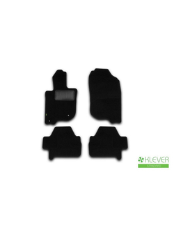 Коврики в салон для MITSUBISHI Pajero Sport, 2008-2013, 2013-2016, внедорожник , 4 шт. (текстиль) KLEVER02352001210KH