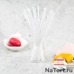 Палочки Пластиковые для кейк-попсов и леденцов 20 см, 100 штук