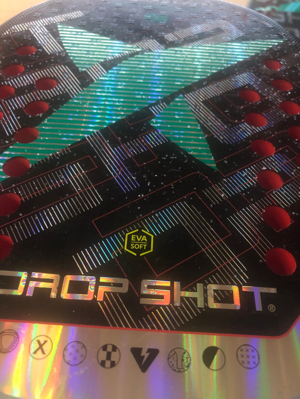 Ракетка для пляжного тенниса Conqueror soft Drop Shot с дополнительным нанесением «Rotor»