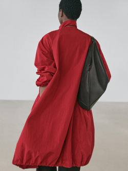 Massimo Dutti Длинная парка оверсайз, красный