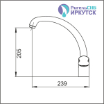 Смеситель для кухни 35к Иркутск СМ-М14/1/Багульник