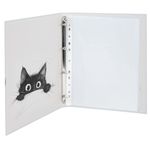 Папка-портфолио универсальная, 4 кольца, 20 файлов, 7БЦ матовая, BRAUBERG "Cat", 107557, 117557