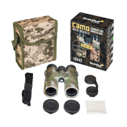 Бинокль Levenhuk Camo Grass 10x42 с сеткой - Комплект поставки