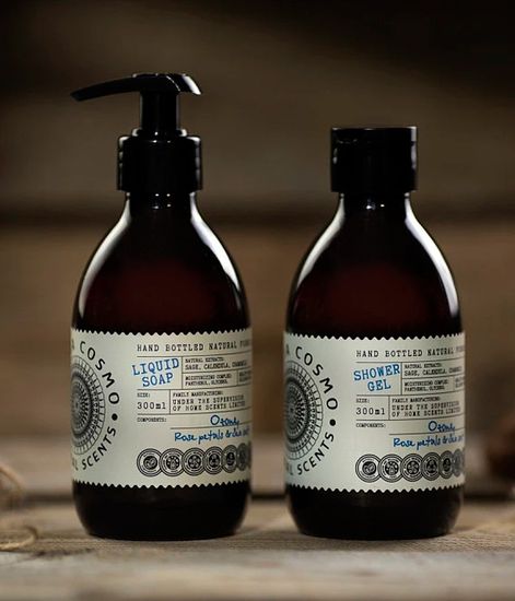 Озон роза и морская соль, гель для душа, Eteria cosmo