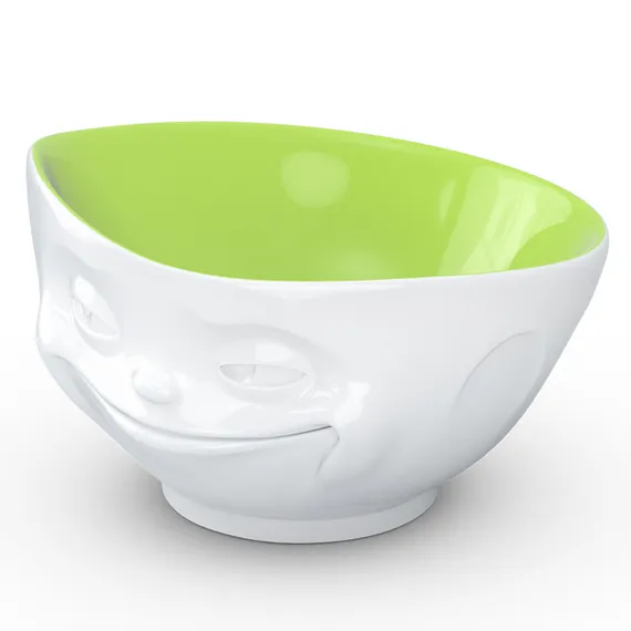 Чаша tassen grinning, 500 мл, белая-фисташковая