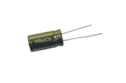 Конденсатор электролитический 6.3 В 1800 мкФ "Jamicon" 10x20мм 105 град.