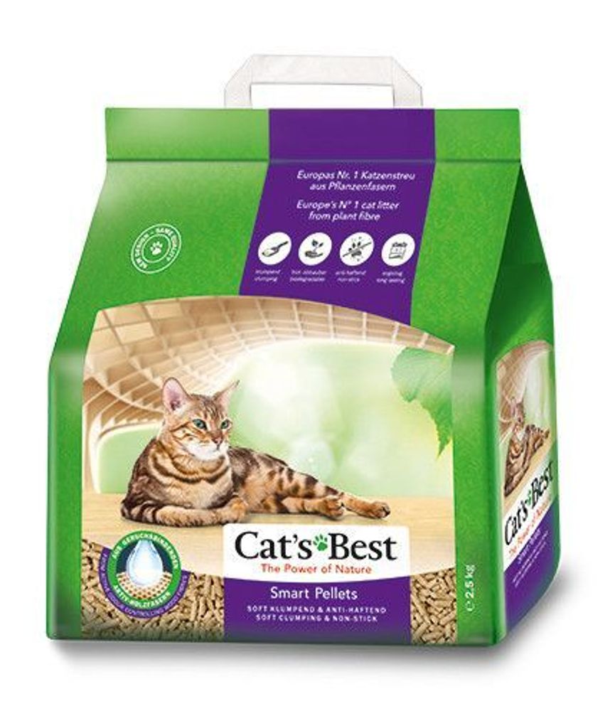 Наполнитель Cat&#39;s Best Nature Gold 5л*3кг Древесный комкующийся