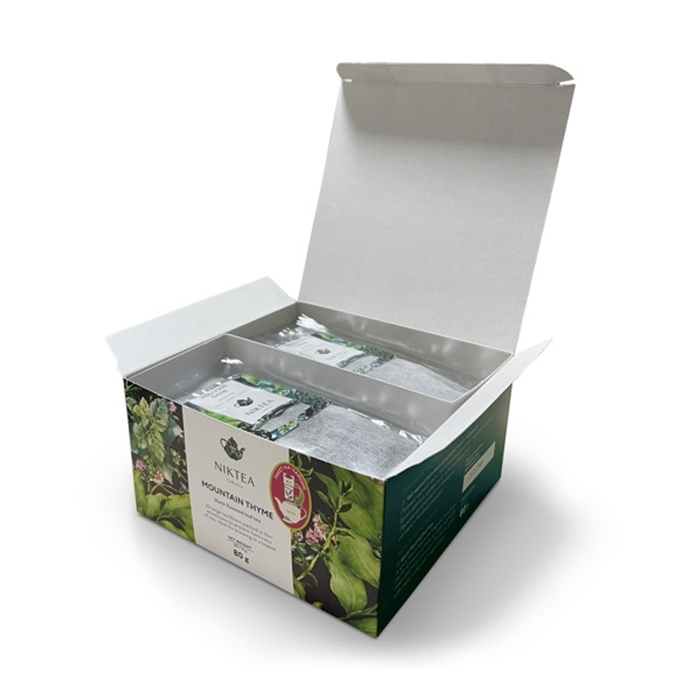 Чай черный ароматизированный в пакетиках для чайника Mountain Thyme 80 гр
